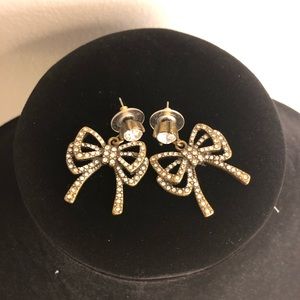 Authentic Betsey Johnson Bow earrings